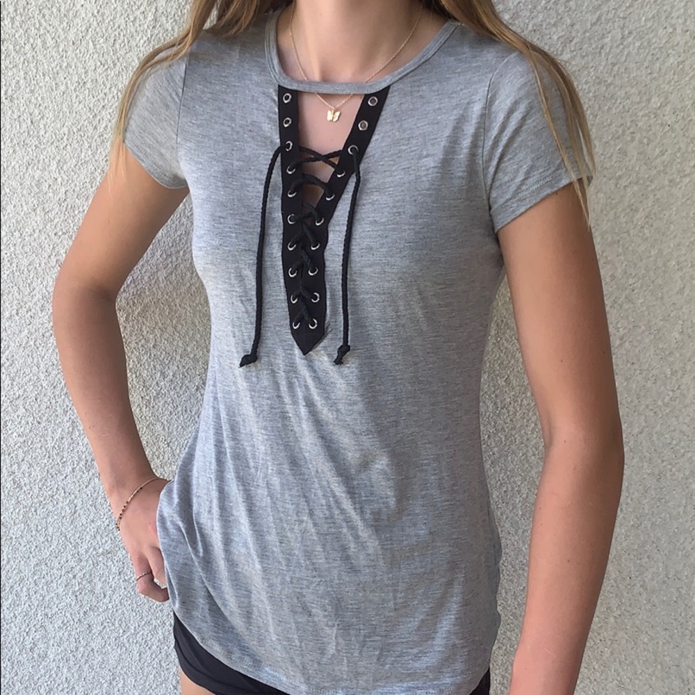 Macy’s Lace Up T